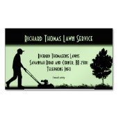 Landschaft des Rasendienstes Magnetische Wirtschaf Magnetische Visitenkarte (Vorderseite)