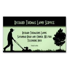 Landschaft des Rasendienstes Magnetische Wirtschaf Visitenkarte