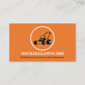 Landschaft des Rasendienstes Visitenkarte (Rückseite)