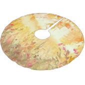 Landschaft des Regenwaldes Kunst, Dichtung und Mus Polyester Weihnachtsbaumdecke (Schrägansicht)