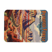 Landschaft des versteinerten Wald-Nationalparks Magnet (Horizontal)