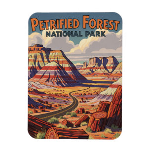 Landschaft des versteinerten Wald-Nationalparks Magnet