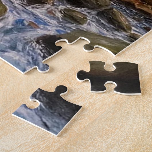 Landschaft des Wasserfalls Puzzle (Seite)