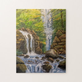 Landschaft des Wasserfalls Puzzle