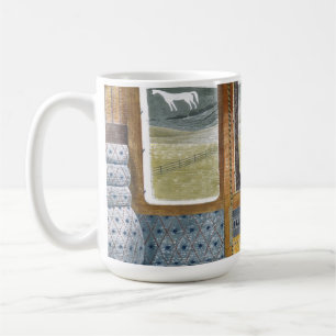 Landschaft des Zuges durch Eric Ravililions Kaffeetasse
