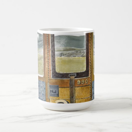 Landschaft des Zuges durch Eric ravilious Kaffeetasse (Mittel)