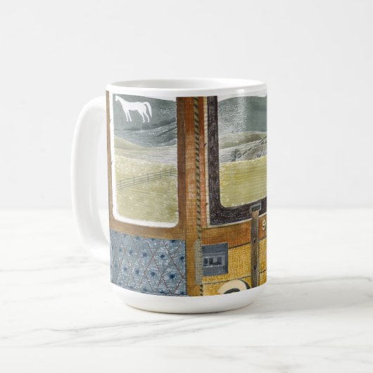 Landschaft des Zuges durch Eric ravilious Kaffeetasse (Vorderseite Links)