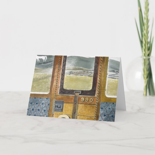 Landschaft des Zuges durch Eric ravilious Karte (Vorderseite)