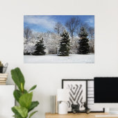Landschaft - Die drei Bereiche Poster (Heimbüro)