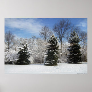 Landschaft - Die drei Bereiche Poster