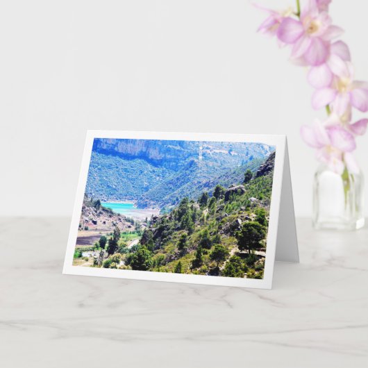 Landschaft Domeño Viejo in Valencia, Spanien Karte (Orchidee)