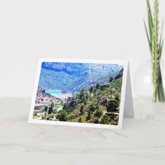 Landschaft Domeño Viejo in Valencia, Spanien Karte (Vorderseite)