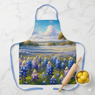 Landschaft einer Texas-Bluebonnet-Wiese Schürze