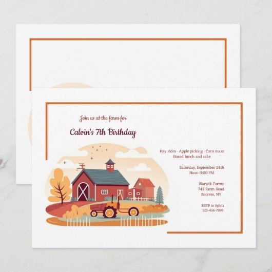 Landschaft Einladung (Vorne/Hinten)