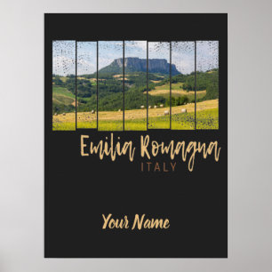Landschaft Emilia-Romagna Italien Souvenir im Vint Poster