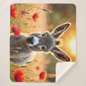 Landschaft Esel neugierige Augen friedliche Kunst Sherpadecke (Vorderseite)