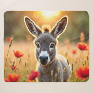 Landschaft Esel neugierige Augen friedliche Kunst Sherpadecke