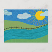 Landschaft Feiertagspostkarte (Vorderseite)