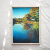 Landschaft Feine Kunst am Fluss Kunst Poster