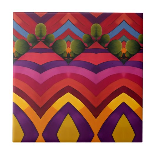 Landschaft Fliese (Vorderseite)