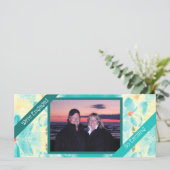 Landschaft Floral Hochzeit Verlobung Ankündigung (Stehend Vorderseite)