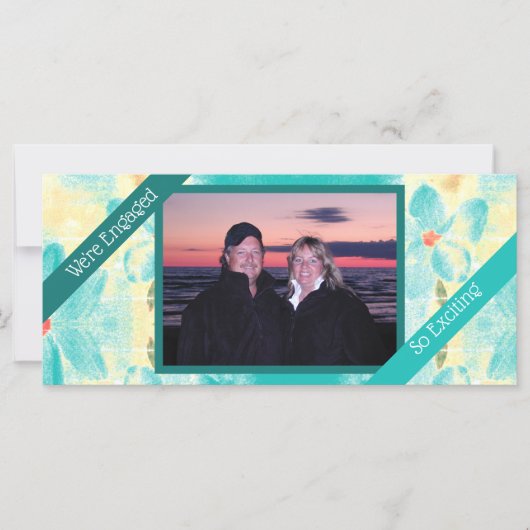 Landschaft Floral Hochzeit Verlobung Ankündigung (Vorderseite)