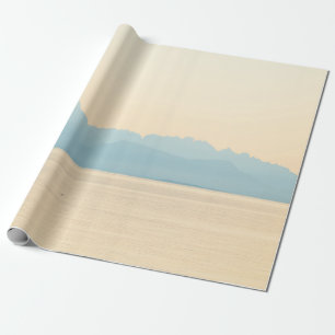 LANDSCHAFT FOTO EINES BERGES UND WASSERKÖRPERS GESCHENKPAPIER