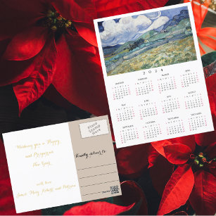 Landschaft Frankreich Vincent Van Gogh 2024 Kalend Feiertagspostkarte