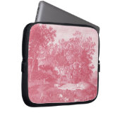 Landschaft Franzosen Pink Toile de Jouy Shabby Laptopschutzhülle (Vorne Rechts)