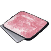 Landschaft Franzosen Pink Toile de Jouy Shabby Laptopschutzhülle (Vorne Knopf)