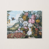 Landschaft, Frucht und Blumen Puzzle (Horizontal)