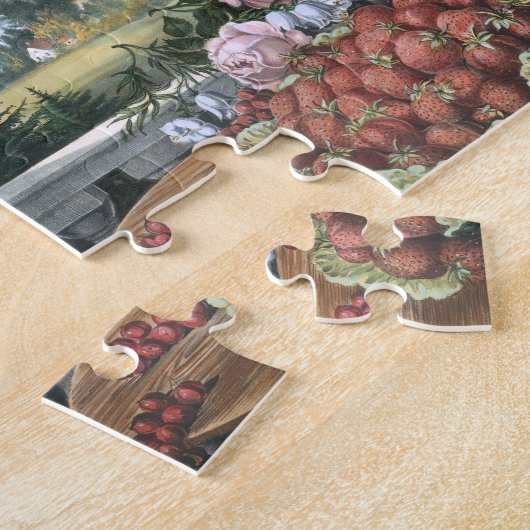 Landschaft, Frucht und Blumen Puzzle (Seite)