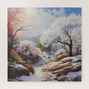 Landschaft Frühjahr Puzzle