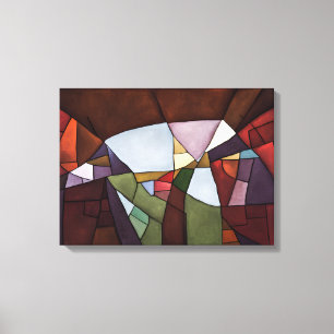 Landschaft - gearbeitete Leinwand