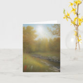 Landschaft Geburtstag Karte (Gelbe Blume)