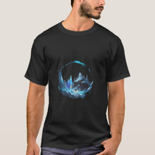Landschaft gefroren mit Kristall T-Shirt