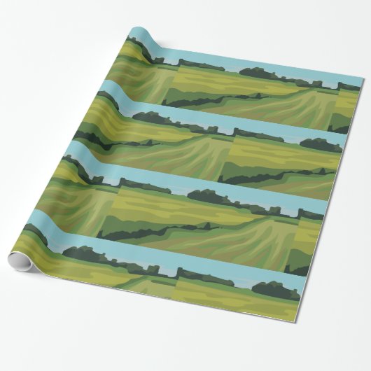 Landschaft Geschenkpapier (Ungerollt)