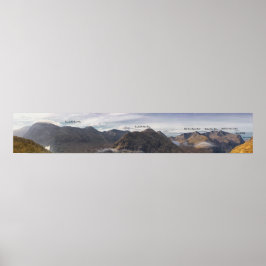 Landschaft Glencoe Berg Panorama Poster