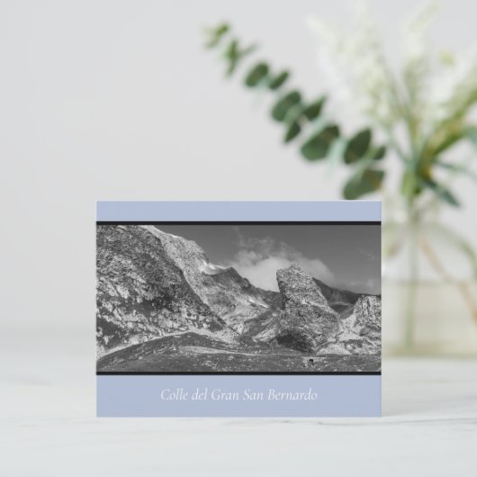 Landschaft Gran San Bernardo Postkarte (Stehend Vorderseite)