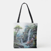 Landschaft Grüne Natur Asien Tasche (Rückseite)