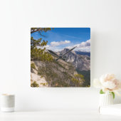 Landschaft Halb Dome, Kalifornien Quadratische Wanduhr (Zuhause)