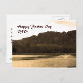 Landschaft, Happy Vathers Day VATER! Postkarte (Vorne/Hinten)