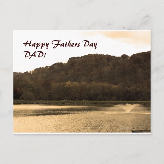 Landschaft, Happy Vathers Day VATER! Postkarte (Vorderseite)