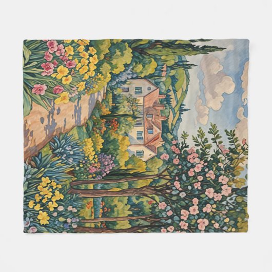 Landschaft Haven Fleecedecke (Vorderseite (Horizontal))