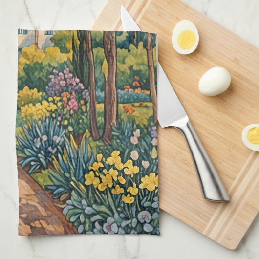 Landschaft Haven Geschirrtuch (Viertel Falte)