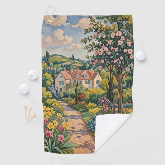 Landschaft Haven Golfhandtuch (Insitu)