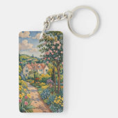 Landschaft Haven Schlüsselanhänger (Rückseite)