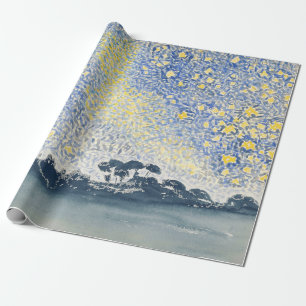 Landschaft Henri-Edmond mit Sternenmalerei Geschenkpapier
