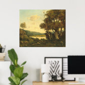 Landschaft - Henri-Joseph Harpignie Kunstposter Poster (Heimbüro)