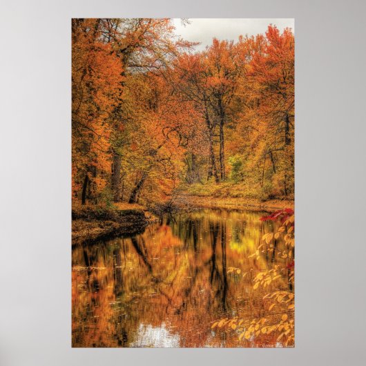 Landschaft - Herbst in New Jersey Poster (Vorne)